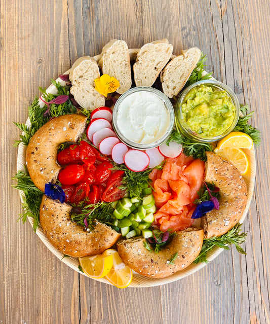 BUILD-YOUR-OWN BAGEL PLATE